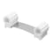 Prime-Line Door Stop, Flexible Stainless Steel Strap, White Rubber Retainers, For Doors Up To 3 in. 1 Set U 101102 - alternate 3